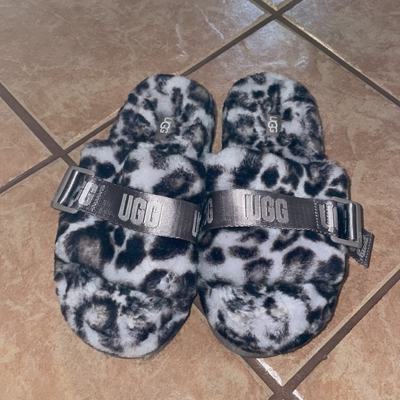 UGG fluffita panther print sandals - Picture 2 of 4